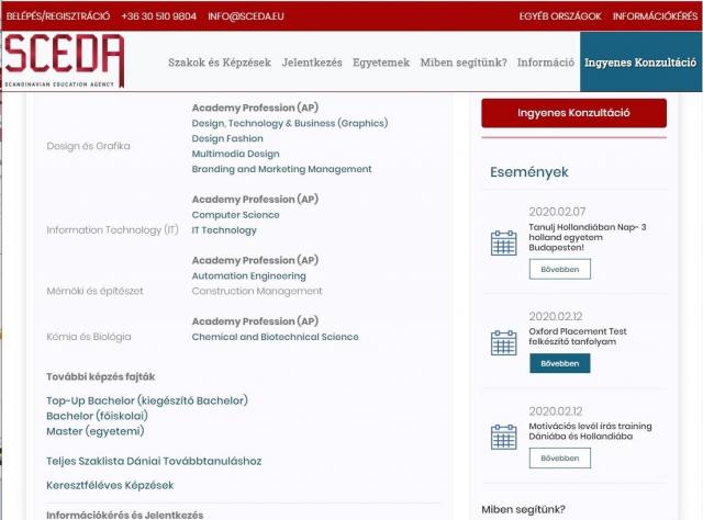 Sceda - teljes weblap újrahúzás
